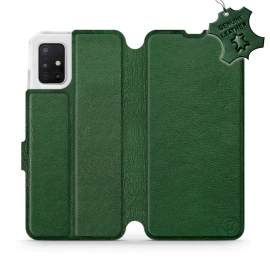 Hülle für Samsung Galaxy A51 5G - Farbe Green Leather