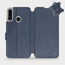 Hülle für Samsung Galaxy A20S - Farbe Blue Leather