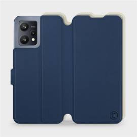 Hülle für Realme 9 - Farbe Marineblau mit Platin