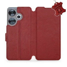 Hülle für Xiaomi POCO F6 - Farbe Dark Red Leather