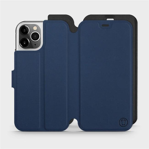 Hülle für Apple iPhone 12 Pro - Farbe Marine mit Schwarz