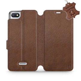 Hülle für Xiaomi Redmi 6A - Farbe Brown Leather