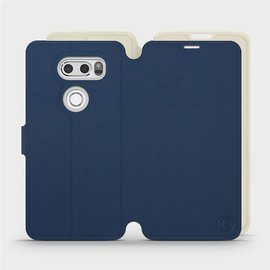 Hülle für LG V30 - Farbe Marineblau mit Platin