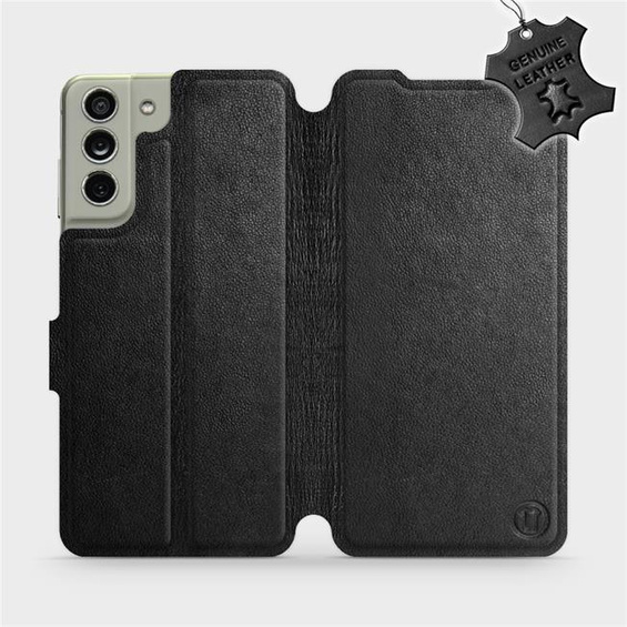 Hülle für Samsung Galaxy S21 FE - Farbe Black Leather