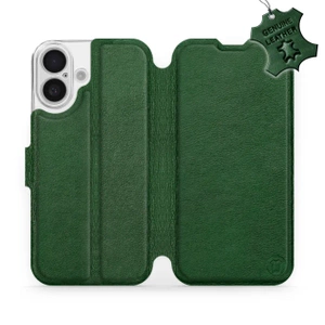 Hülle für Apple iPhone 16 - Farbe Green Leather