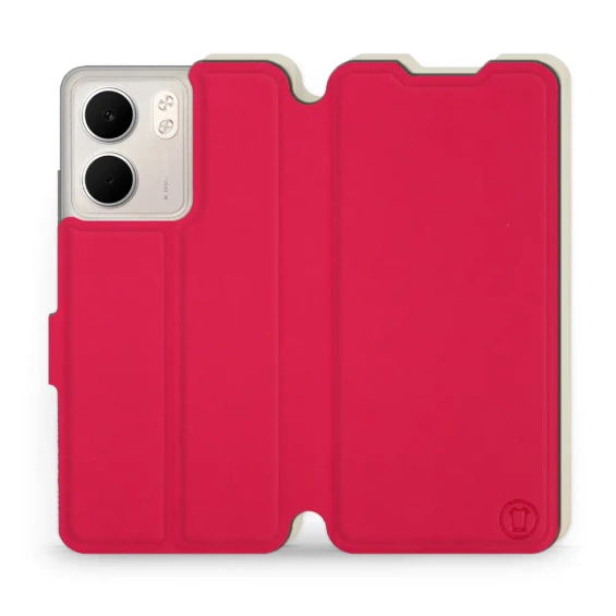 Hülle für OPPO A5x - Farbe Rot mit Platin