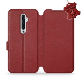 Hülle für OPPO Reno 2Z - Farbe Dark Red Leather