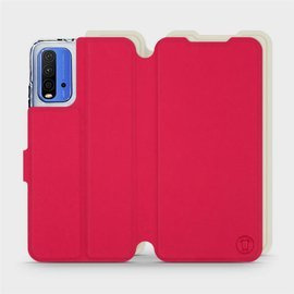 Hülle für Xiaomi Redmi 9T - Farbe Rot mit Platin