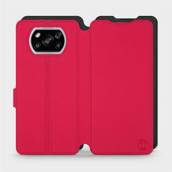 Hülle für Xiaomi POCO X3 NFC - Farbe Rot mit Schwarz