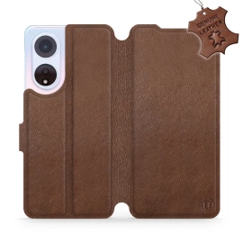 Hülle für OPPO A98 5G - Farbe Brown Leather