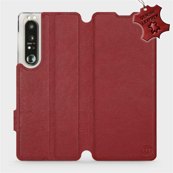 Hülle für Sony Xperia 1 III - Farbe Dark Red Leather