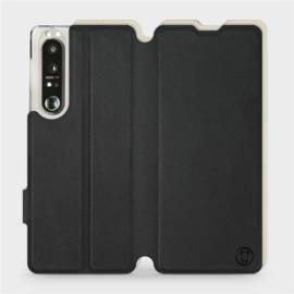 Hülle für Sony Xperia 1 III - Farbe Schwarz mit Platin