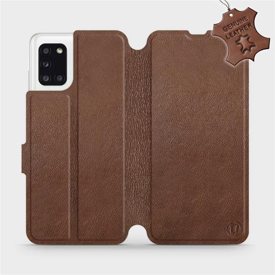 Hülle für Samsung Galaxy A31 - Farbe Brown Leather