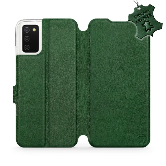 Hülle für Samsung Galaxy A03S - Farbe Green Leather