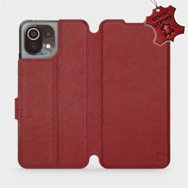 Hülle für Xiaomi Mi 11 Lite - Farbe Dark Red Leather