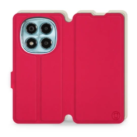 Hülle für Xiaomi Redmi Note 14 Pro 4G - Farbe Rot mit Platin
