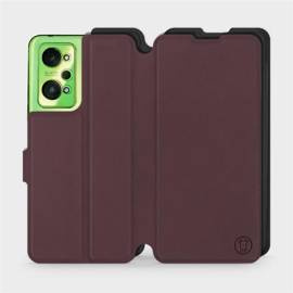 Hülle für Realme GT Neo 2 - Farbe Burgund mit Schwarz
