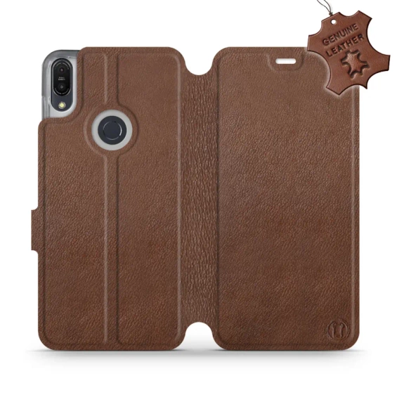 Hülle für Asus Zenfone Max Pro M1 ZB602KL - Farbe Brown Leather