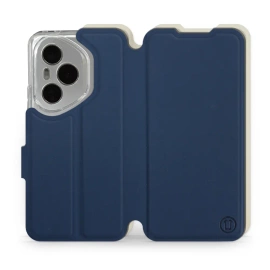 Hülle für Huawei Honor 400 Pro - Farbe Marineblau mit Platin