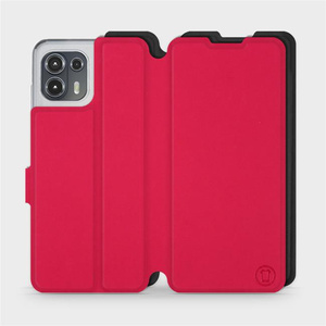 Hülle für Motorola Edge 20 Lite - Farbe Rot mit Schwarz
