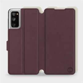 Hülle für Samsung Galaxy S20 FE - Farbe Burgund mit Platin