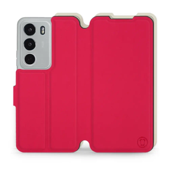 Hülle für Realme C71 - Farbe Rot mit Platin