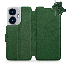 Hülle für Realme C55 - Farbe Green Leather