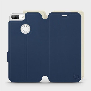 Hülle für Huawei Honor 9 Lite - Farbe Marineblau mit Platin