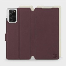 Hülle für Samsung Galaxy Note 20 - Farbe Burgund mit Platin