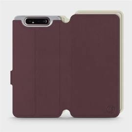 Hülle für Samsung Galaxy A80 - Farbe Burgund mit Platin