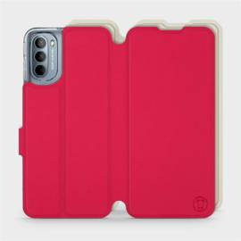 Hülle für Motorola Moto G31 - Farbe Rot mit Platin