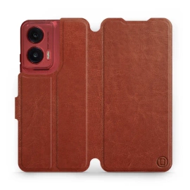 Hülle für Motorola Moto G35 5G - Farbe Brown&Orange