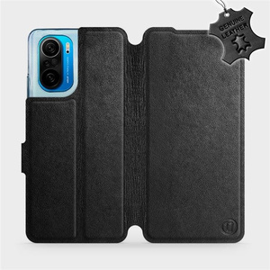 Hülle für Xiaomi POCO F3 - Farbe Black Leather