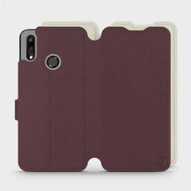 Hülle für Huawei P Smart 2019 - Farbe Burgund mit Platin