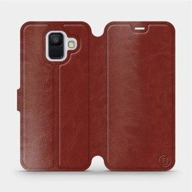 Hülle für Samsung Galaxy A6 2018 - Farbe Brown&Orange