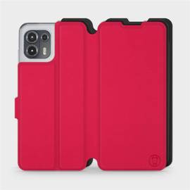 Hülle für Motorola Edge 20 Lite - Farbe Rot mit Schwarz