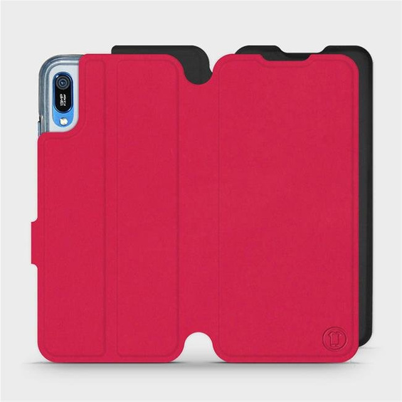 Hülle für Huawei Y6 2019 - Farbe Rot mit Schwarz