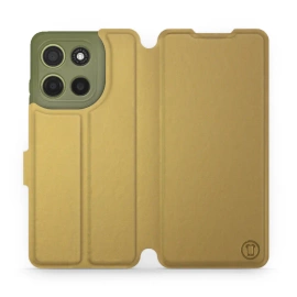 Hülle für Motorola Moto G15 - Farbe Gold&Orange