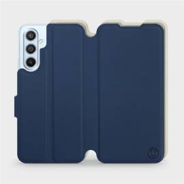 Hülle für Samsung Galaxy A54 - Farbe Marineblau mit Platin