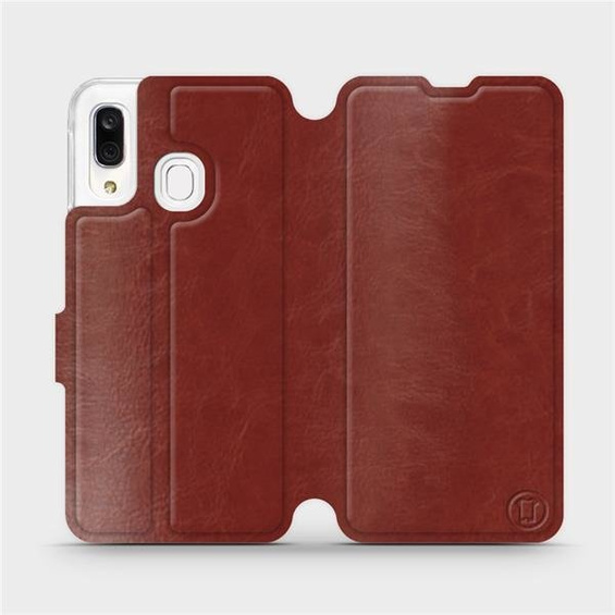 Hülle für Samsung Galaxy A40 - Farbe Brown&Orange