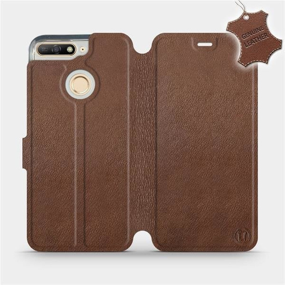 Hülle für Huawei Y6 Prime 2018 - Farbe Brown Leather