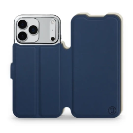 Hülle für Apple iPhone 17 Pro Max - Farbe Marineblau mit Platin