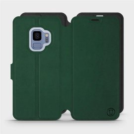 Hülle für Samsung Galaxy S9 - Farbe Grün mit Schwarz