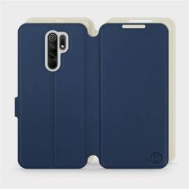 Hülle für Xiaomi Redmi 9 - Farbe Marineblau mit Platin