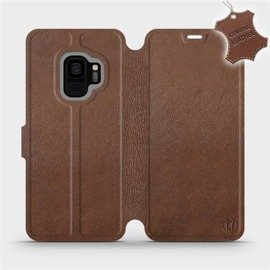 Hülle für Samsung Galaxy S9 - Farbe Brown Leather