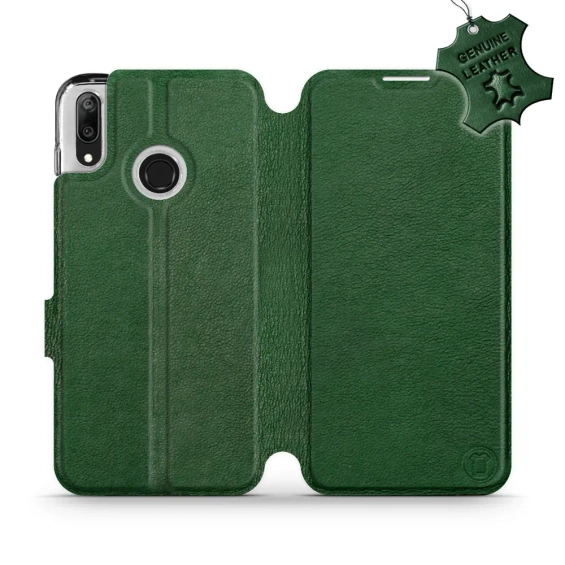 Hülle für Huawei Y7 2019 - Farbe Green Leather