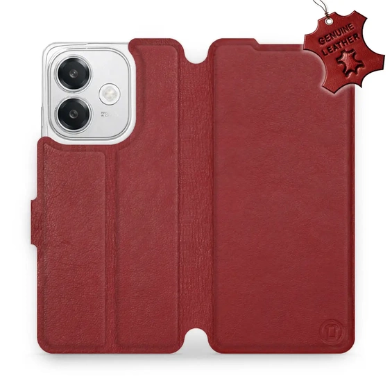 Hülle für OPPO A60 5G - Farbe Dark Red Leather