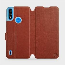 Hülle für Motorola Moto E7i Power - Farbe Brown&Orange