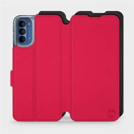 Hülle für Motorola Moto G41 - Farbe Rot mit Schwarz