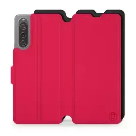 Hülle für Sony Xperia 10 V - Farbe Rot mit Schwarz